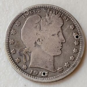 1907 Barber Head Love Token - "H"